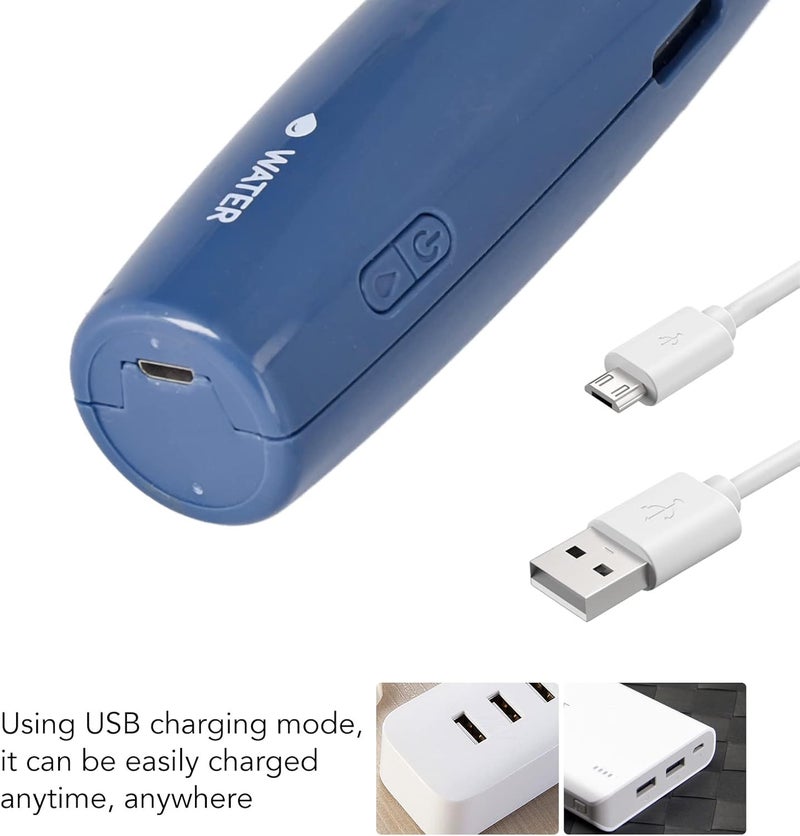 woobles Handheld Mini Fan, Portable 2 in 1 Spray Water Replenisher Fan, USB Rechargeable Small Pocket Fan, Cute Misting Fan for Outdoor Traveling - Image 3